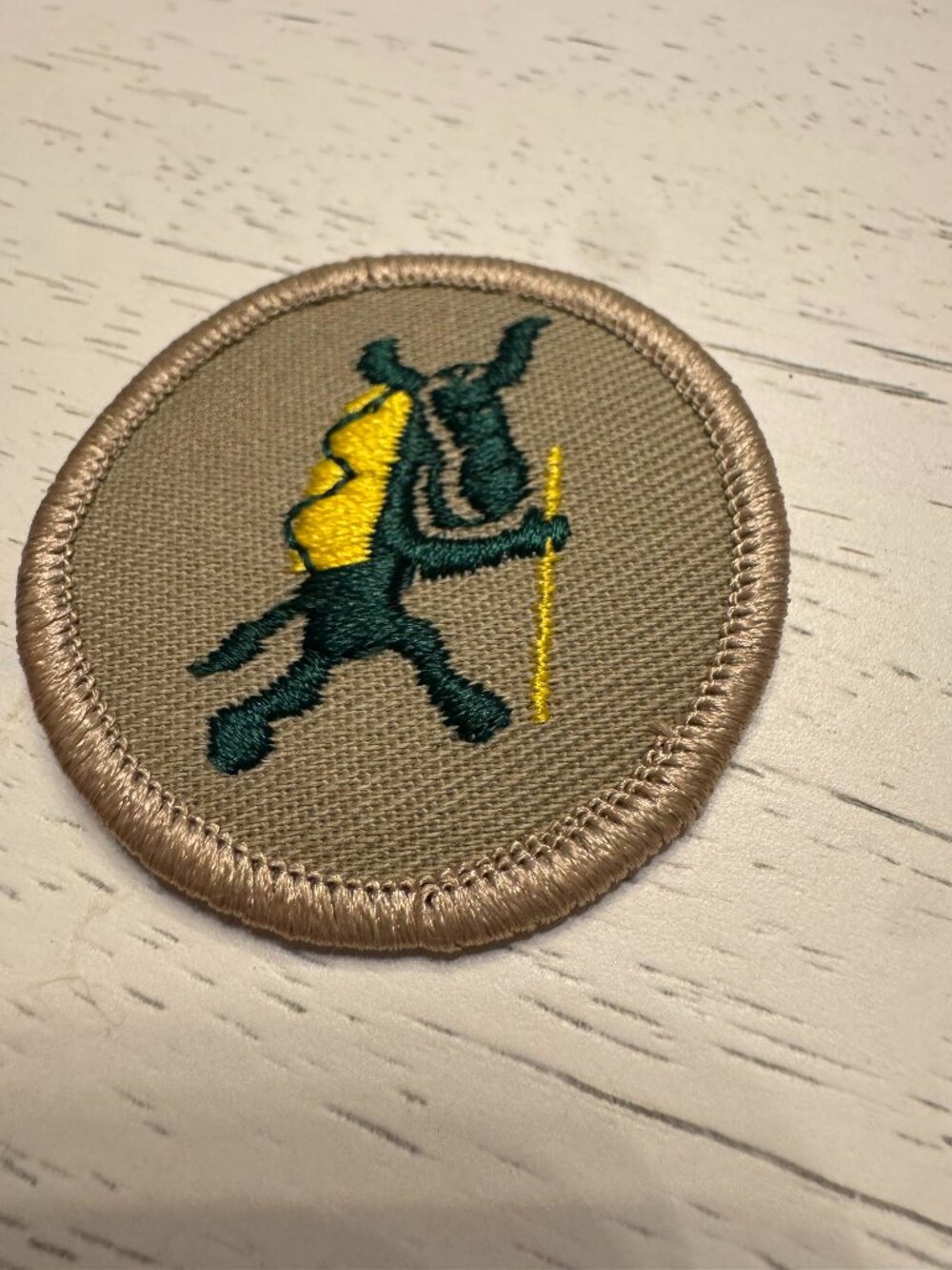 Vintage Boy Scouts of America Hiking "Pedro" Patrol patch, brand new